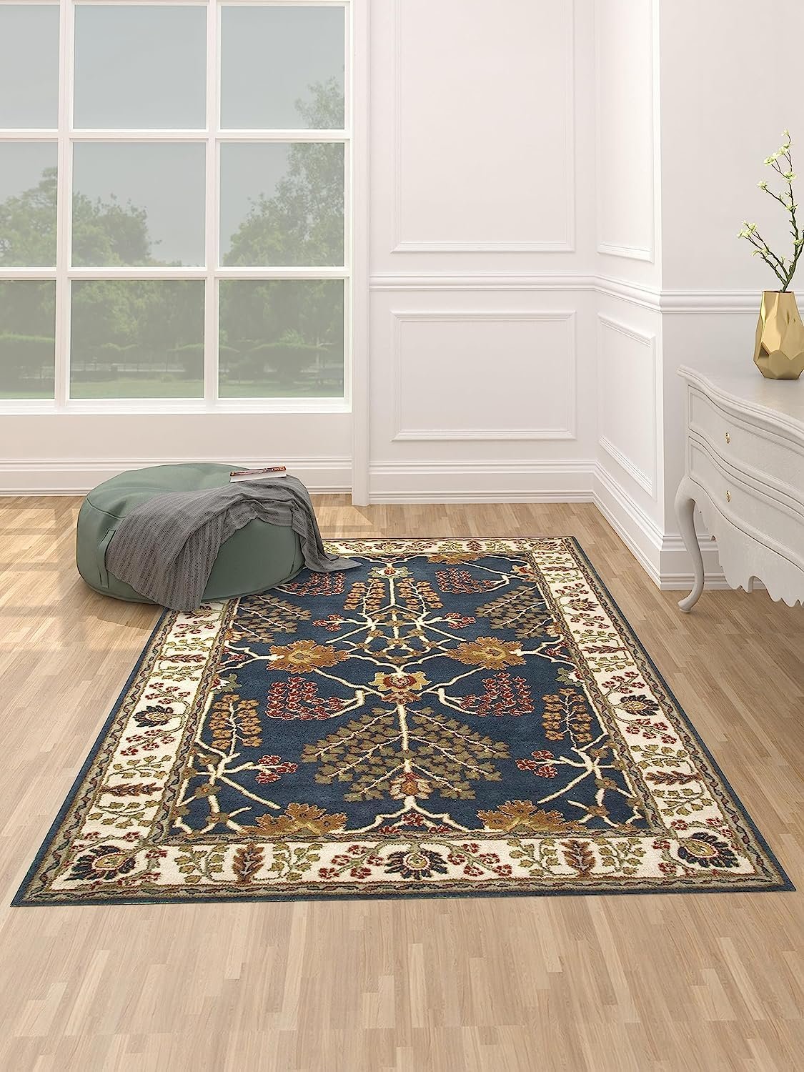 Indigo Traditional Hand Tufted Carpet & Rug