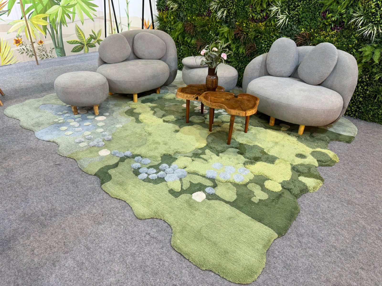 Pearl Moss Hand Tufted Carpet & Rug