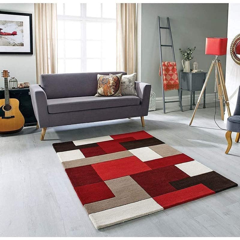 Red L-Box Hand Tufted Carpet & Rug