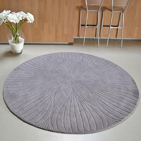 Fluffonyx Round Hand Tufted Carpet & Rug